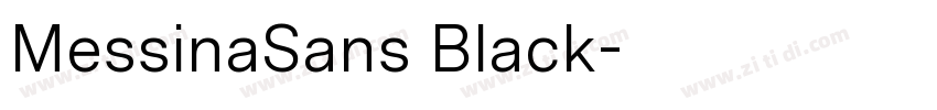 MessinaSans Black字体转换